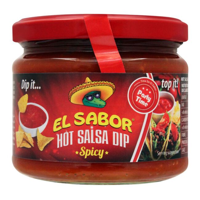 El Sabor Hot Salsa Dip 300g-A