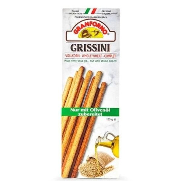 Granforno Italian Grissini Whole Wheat 125g-A