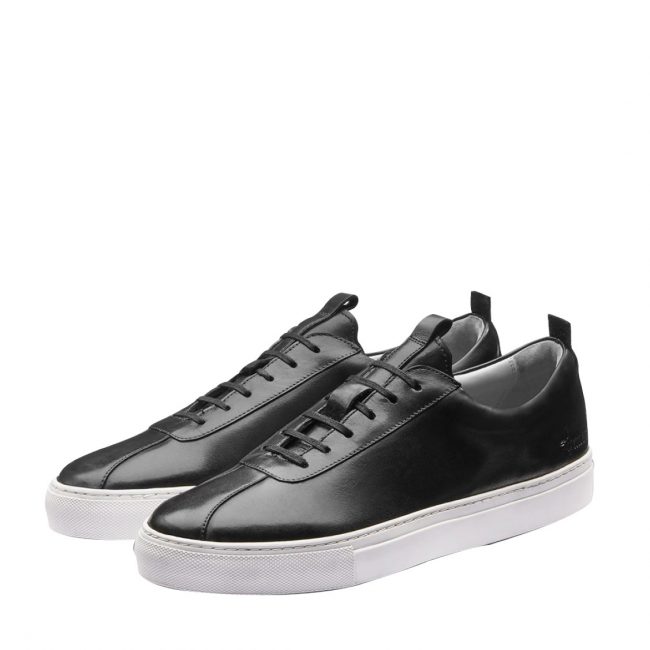 Grenson Black Leather Oxford Sneaker-B