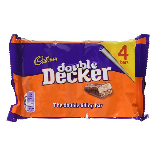 Σοκολάτα Γάλακτος Double Decker Cadbury 4x40g