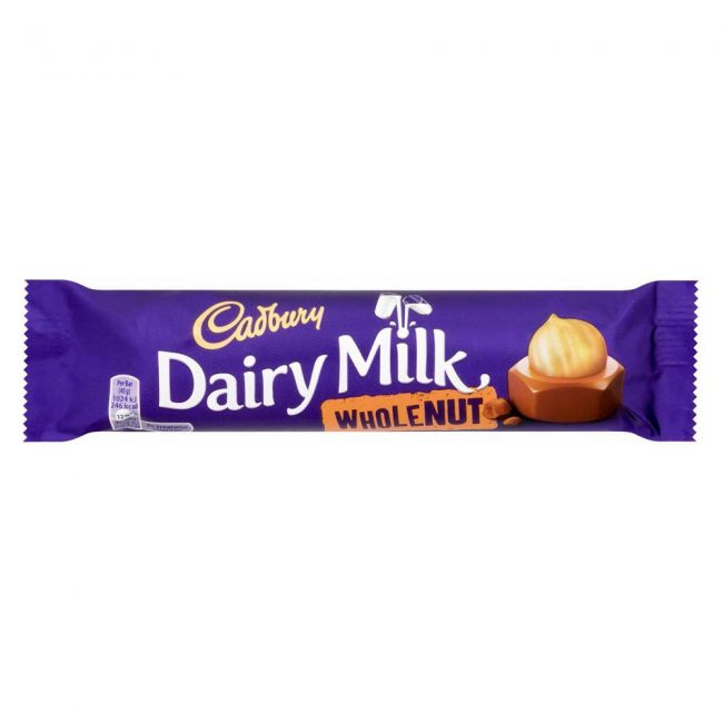 Σοκολάτα Γάλακτος Cadbury Dairy Milk Wholenut 45g