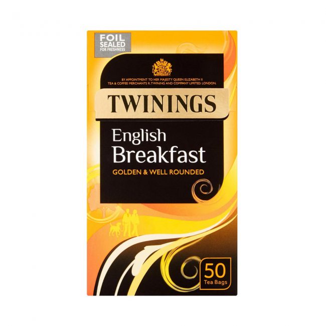 Τσάι Μαύρο Twinings English Breakfast Golden and Well Rounded 50 Tea Bags