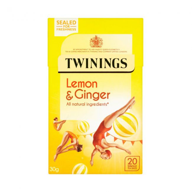 Αφέψημα Βοτάνων Twinings Lemon and Ginger 20 Tea Bags
