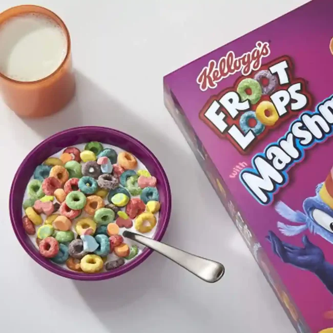 Kelloggs Froot Loops Marshmallow Cereal 297g