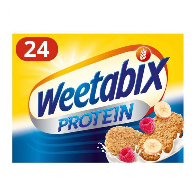 Δημητριακά Ολικής Άλεσης 24 Μερίδες Vegetarian Weetabix Protein 560g