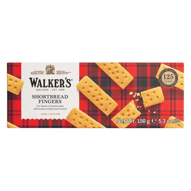 Walkers Pure Butter Shortbread 150g-A