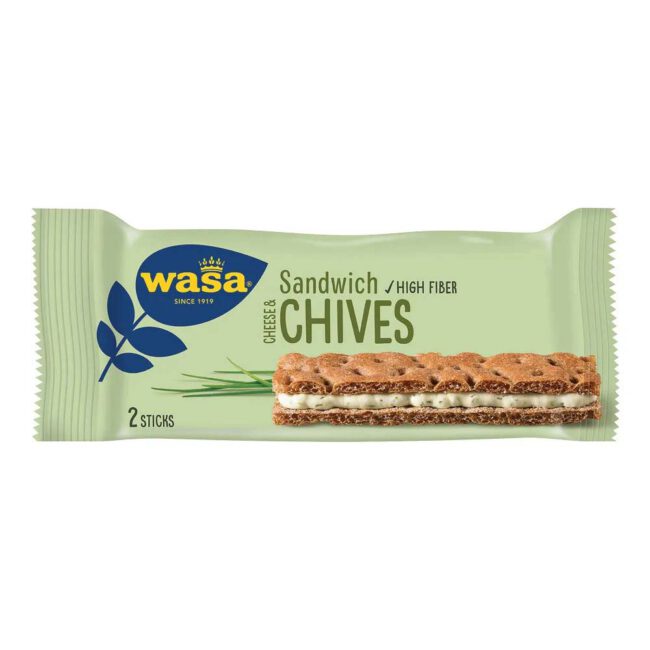 Wasa Sandwich Cheese And Chives 37g