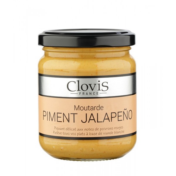 Μουστάρδα με Πιπεριές Χαλαπένιο Clovis Moutarde Piment Jalapeno