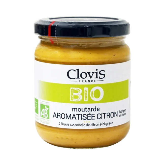Μουστάρδα Βιολογική με Λεμόνι Clovis Moutarde BIO Citron