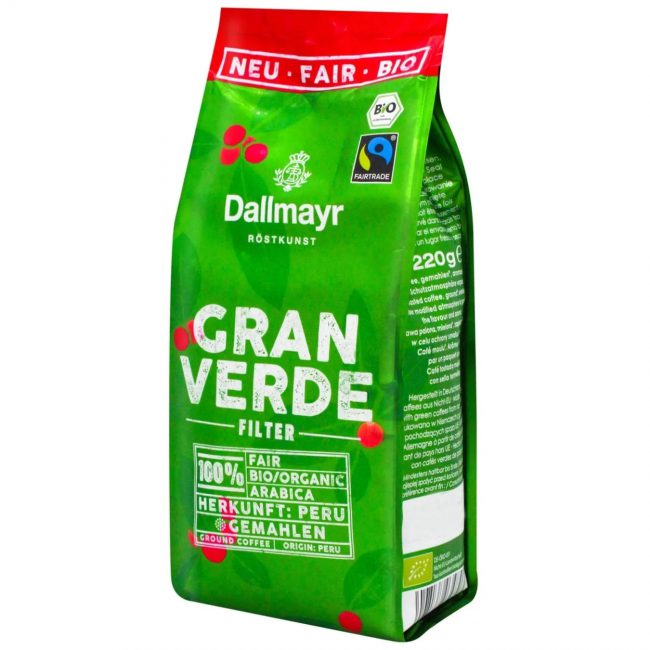 Καφές Φίλτρου Dallmayr Bio Gran Verde Filter 220g