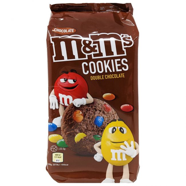 Μπισκότα Σοκολάτας M&M's Double Chocolate Cookies 180g