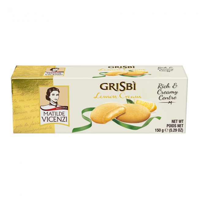 Μπισκότα Γεμιστά Λεμόνι Matilde Vicenzi Grisbi Lemon Cream 150g