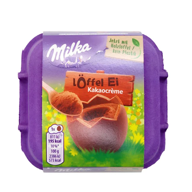 Πασχαλινά Αυγά Σοκολατένια σε Αυγοθήκη Milka Easter Eggs Cocoa Creme 136g