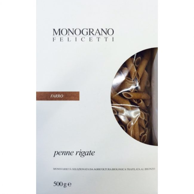 Ζυμαρικά Βιολογικά Ντίνκελ Monograno Felicetti Penne Rigate Farro Organic 500g