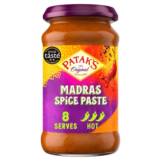 Πάστα Μπαχαρικών Καυτερή Χωρίς Γλουτένη Pataks Madras Spice Paste Hot 283g