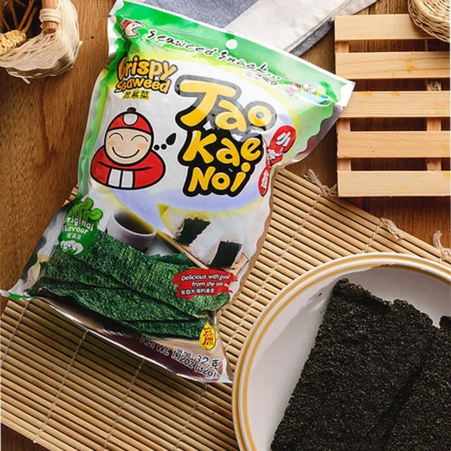 Σνακ Φύκια Τραγανά Με Φυσική Γεύση Tao Kae Noi Original Flavour Crispy Seaweed 32g