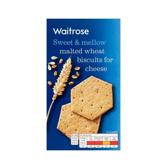 Κράκερ Σίτου Waitrose Malted Wheat Biscuits for Cheese 150g