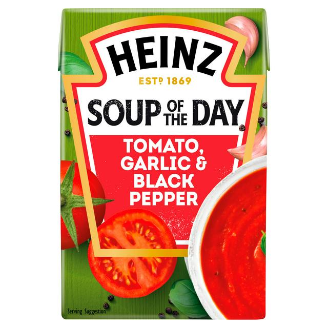 Σούπα Έτοιμη Heinz Soup of The Day Tomato Garlic Black Pepper 400g