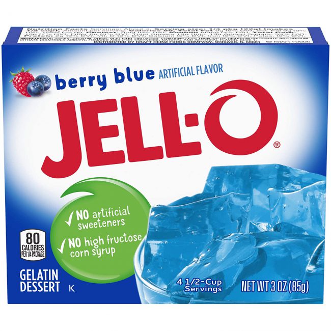 Ζελέ Μύρτιλο Επιδόρπιο Jello Berry Blue Gelatin Dessert 85g