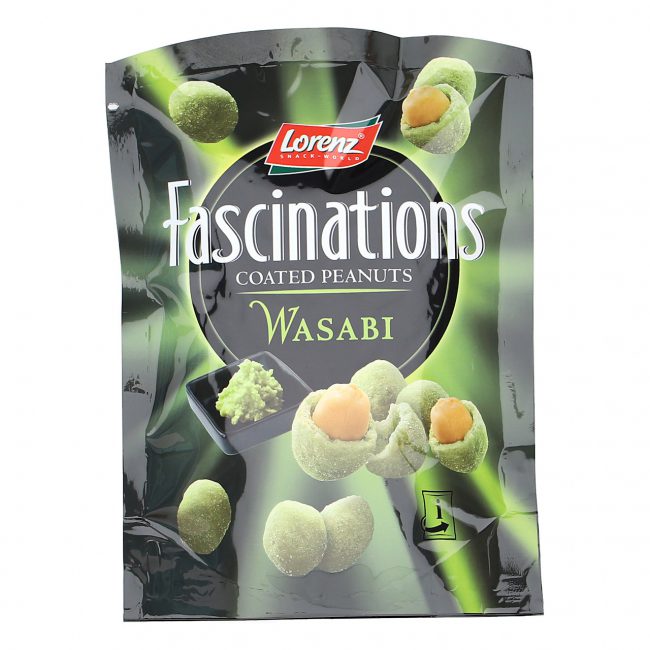 Σνακ Φυστίκι με Γουασάμπι Lorenz Fascinations Wasabi Coated Peanuts 100g
