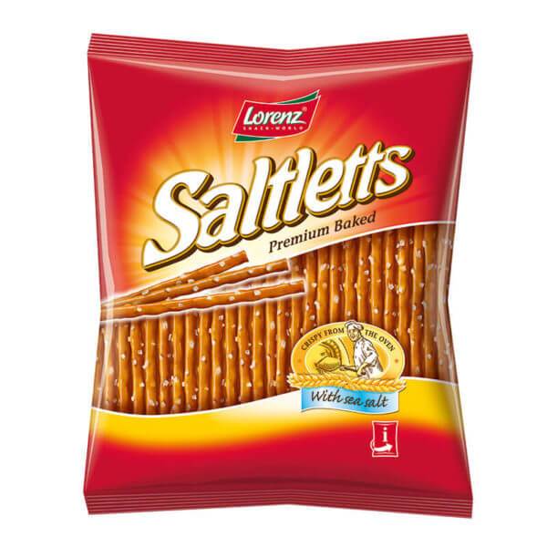 Αλμυρά Στικς Σνακ Lorenz Saltletts Premium Baked with Sea Salt 150g