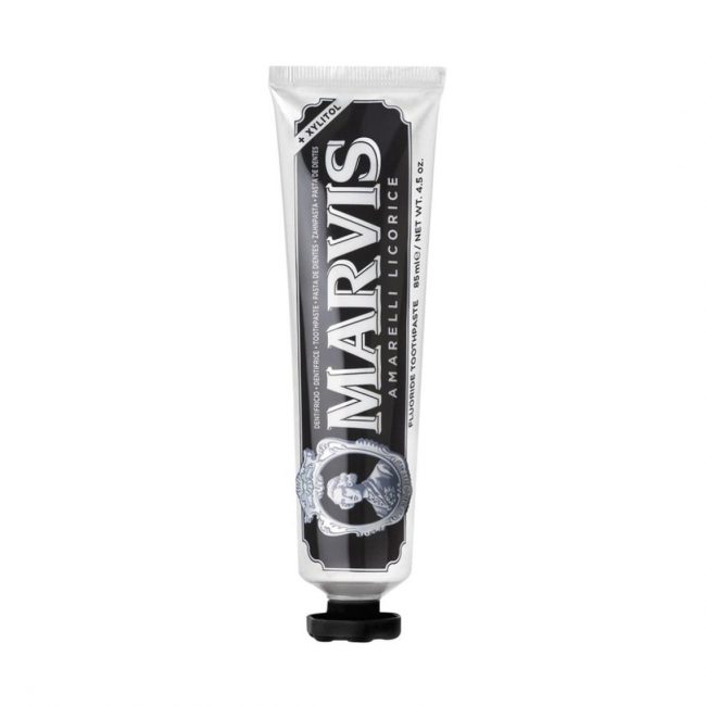 Marvis Amarelli Liquorice Mint Toothpaste With Xylitol 85ml-A