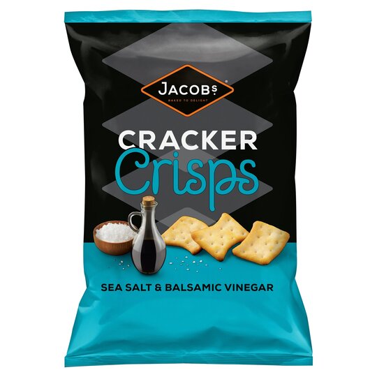 Κράκερ Jacobs Cracker Crisps Sea Salt Balsamic Vinegar 150g
