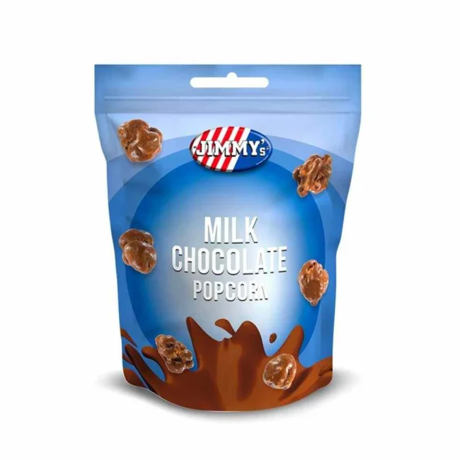 Πόπκορν με Σοκολάτα Γάλακτος Jimmys Milk Chocolate Popcorn 120g