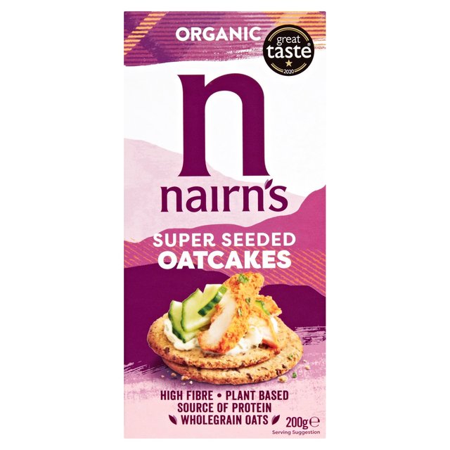 Κράκερ Βρώμης Βιολογικά Nairns Organic Super Seeded Oat Crackers 200g