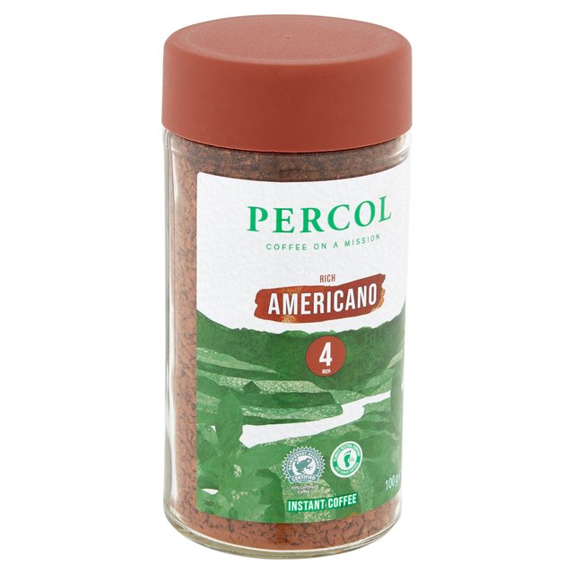 Στιγμιαίος Καφές Percol Rich Americano 4 Instant Coffee 100g