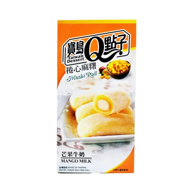 Μαστιχωτά Ρολάκια Ρυζιού Μότσι Taiwan Mochi Museum Mochi Rolls Mango Milk 150g
