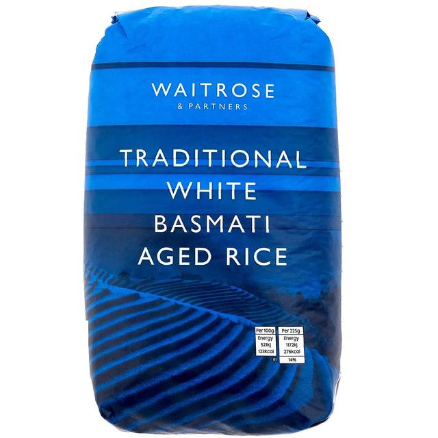 Waitrose Traditional White Basmati Aged Rice 500g