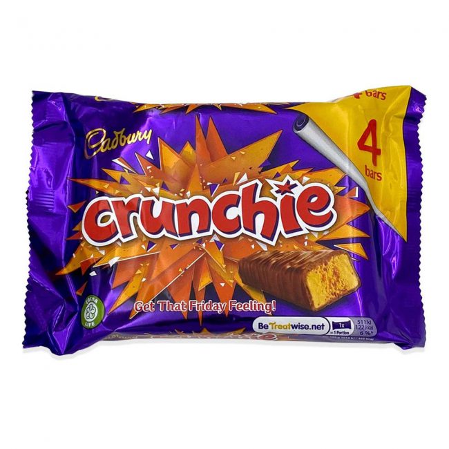 Σοκολάτα Γάλακτος Cadbury Crunchie 4×26g