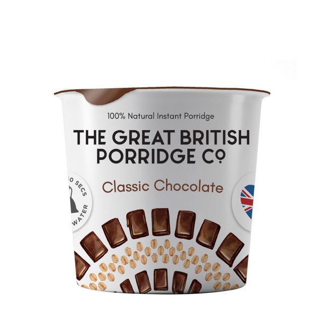 Νιφάδες Βρώμης Σοκολάτα Vegan Gluten Free The Great British Porridge Classic Chocolate 60g
