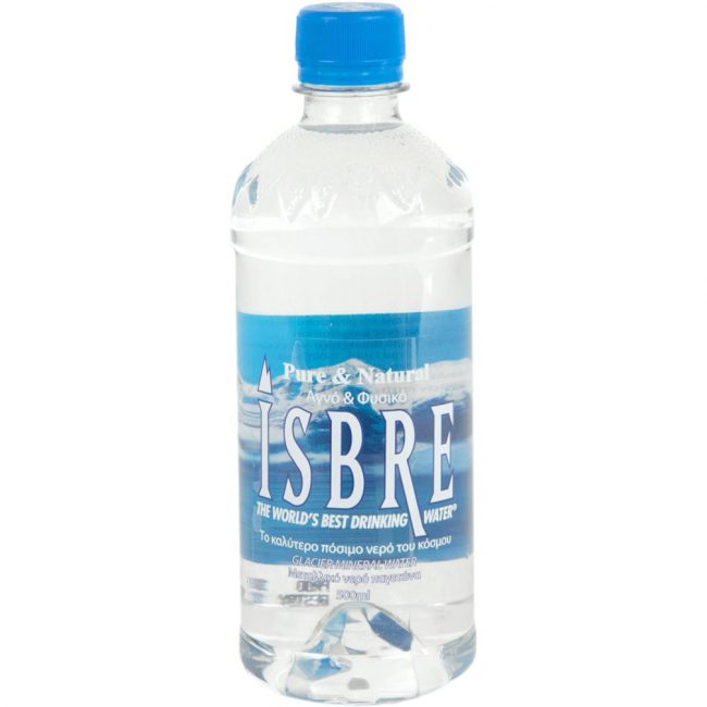 Isbre Pure And Natural Glasier Mineral Water 500ml-A