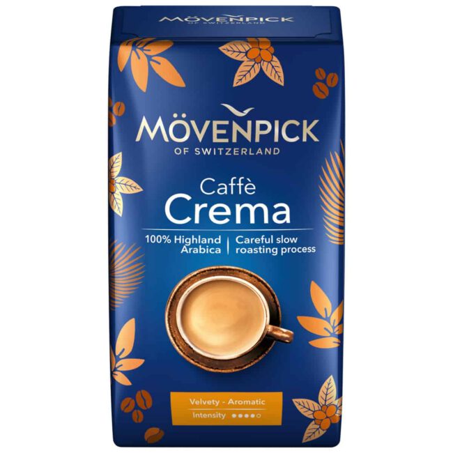 Movenpick Caffe Crema Velvety Arabica Ground Coffee 500g-A