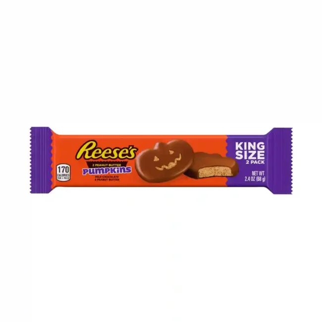 Reese's Milk Chocolate Peanut Butter Pumpkins Candy King Size 68g