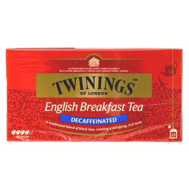 Τσάι Μαύρο Twinings English Breakfast Decaffeinated Tea Medium 25 Tea Bags