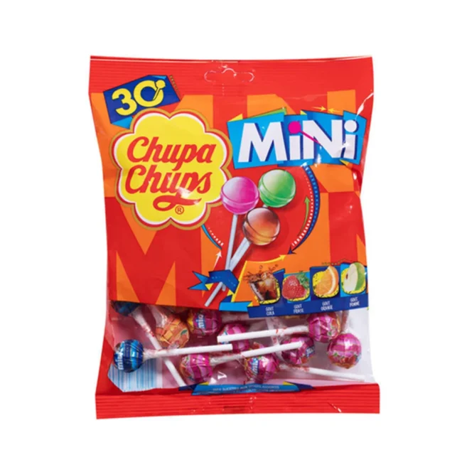 Γλειφιτζούρια Μικρά Σε Διάφορες Γεύσεις Chupa Chups Mini Lollipops 30 Pieces 180g