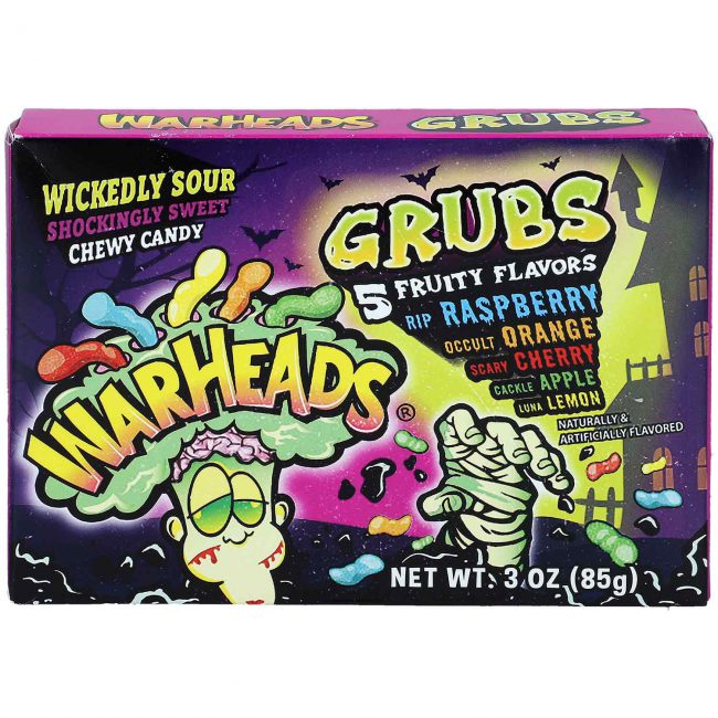 Ζαχαρωτά Χάλοουιν Warheads Grubs Chewy Candy Halloween 85g