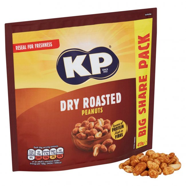 KP Dry Roasted Peanuts Pack 450g-B