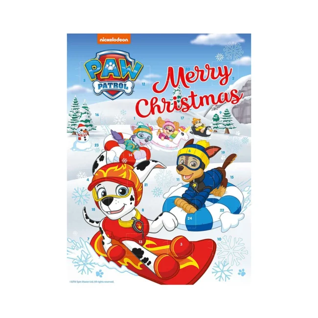 Χριστουγεννιάτικο Ημερολόγιο Paw Patrol Merry Christmas Advent Calendar 75g