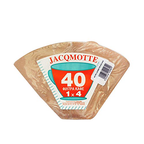 Jacqmotte Natural Brown Coffee Filters No1x4 Ecological 40pcs