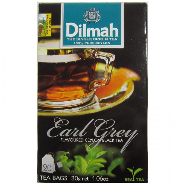 Dilmah Earl Grey Flavoured Ceylon Black Tea 20 Tea Bags 30g