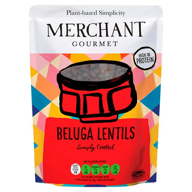 Φακή Μπελούγκα Μαγειρεμένη Merchant Gourmet Beluga Lentils Vegan 250g
