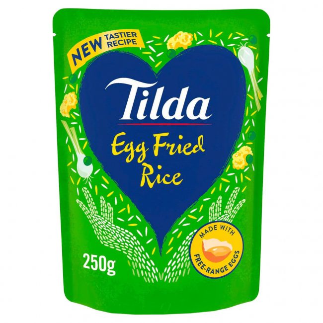 Ρύζι Μπασμάτι για Μικροκύματα Tilda Egg Fried Steamed Basmati Rice Gluten Free 250g