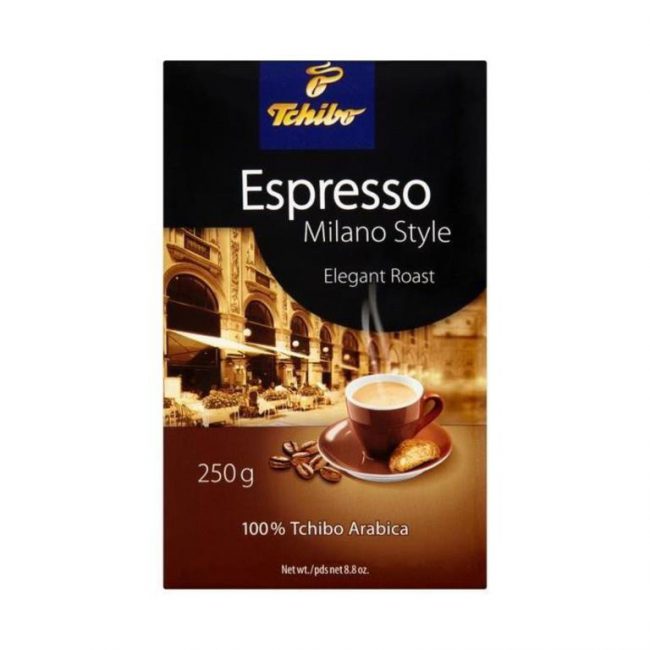 Tchibo Espresso Milano Style Ground Elegant Roasted Coffee 250g-A