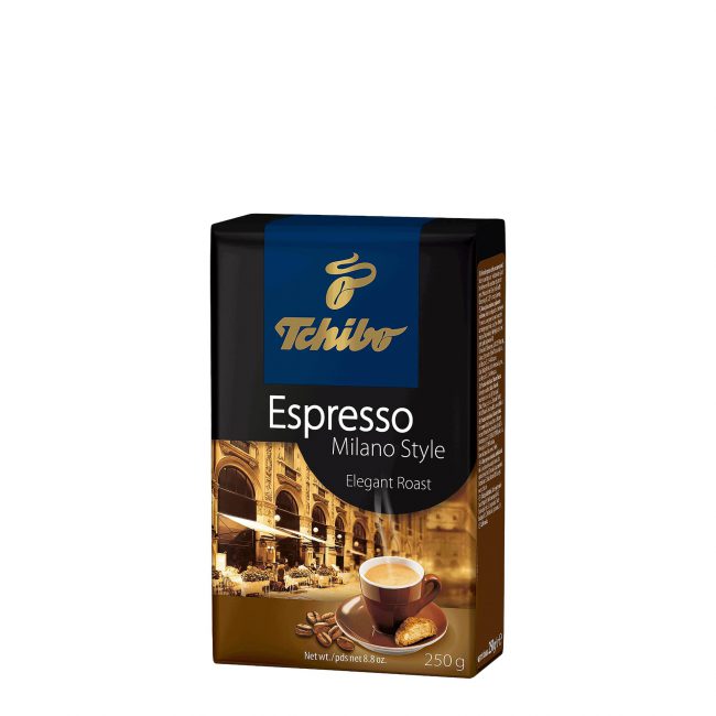 Tchibo Espresso Milano Style Ground Elegant Roasted Coffee 250g-A