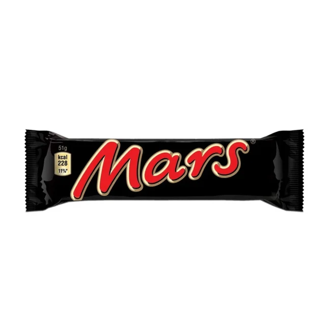 Mars Milk Chocolate With Soft Nougat And Caramel Centre Bar 51g