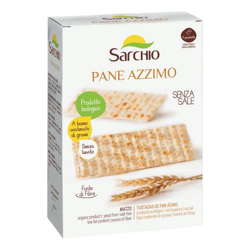 Κράκερ Βιολογικά Χωρίς Αλάτι Sarchio Pane Azzimo Bio 160g